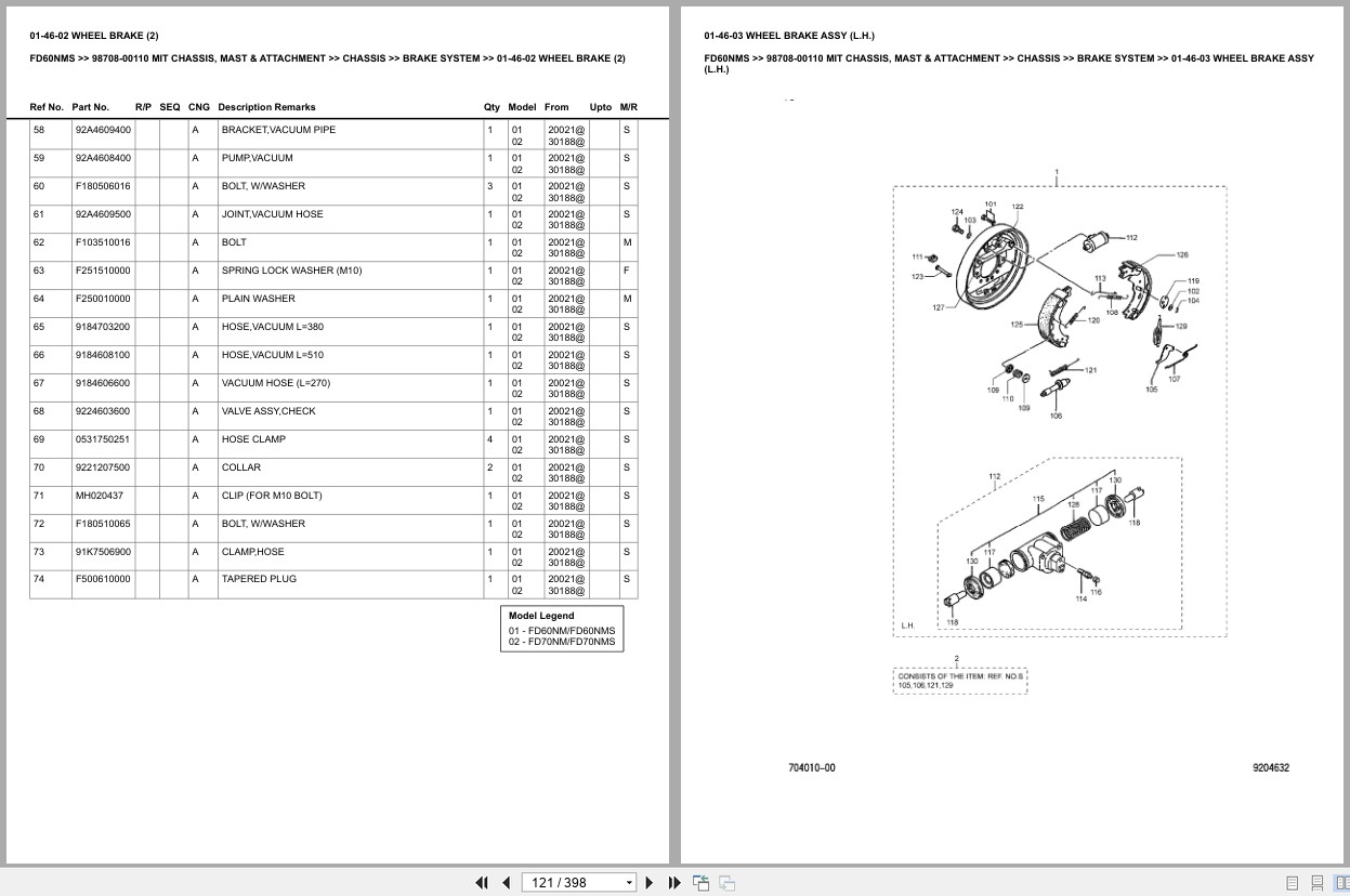Mitsubishi Forklift FD60NMS Europe Parts Catalog (1)