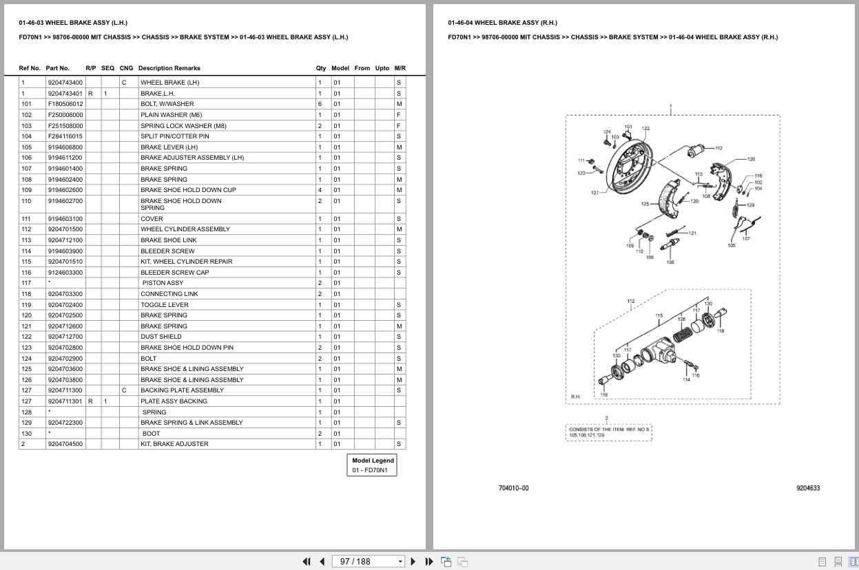 Mitsubishi Forklift FD70N1 Europe Parts Catalog (3)