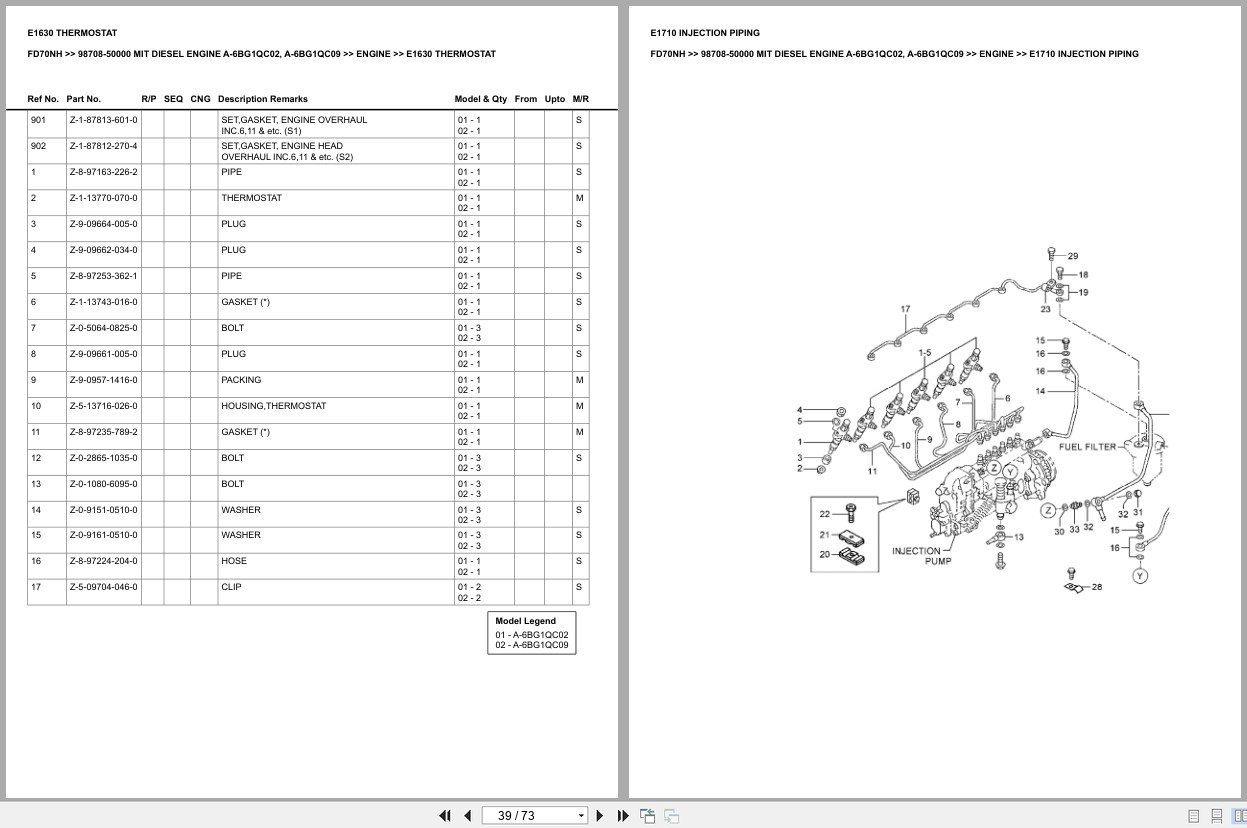 Mitsubishi Forklift FD70NH Europe Parts Catalog (3)
