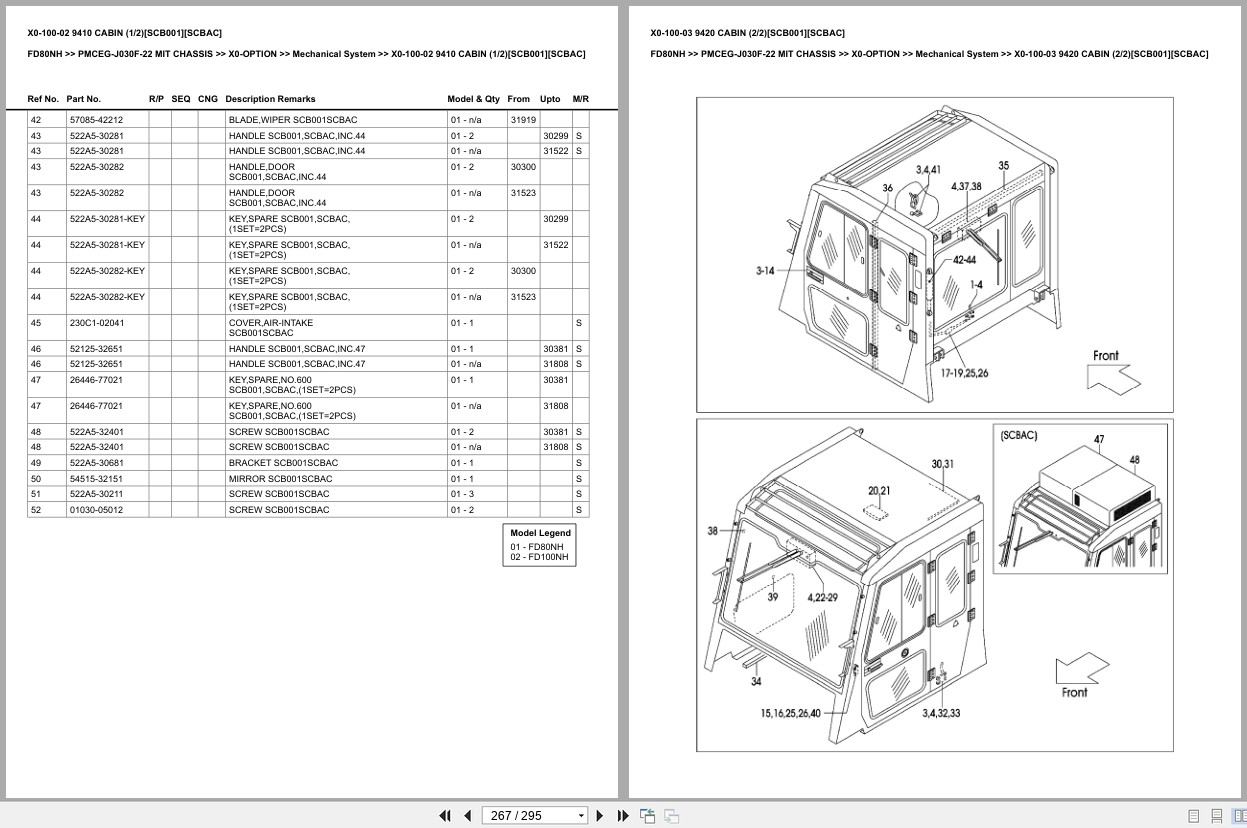Mitsubishi Forklift FD80NH Europe Parts Catalog (2)