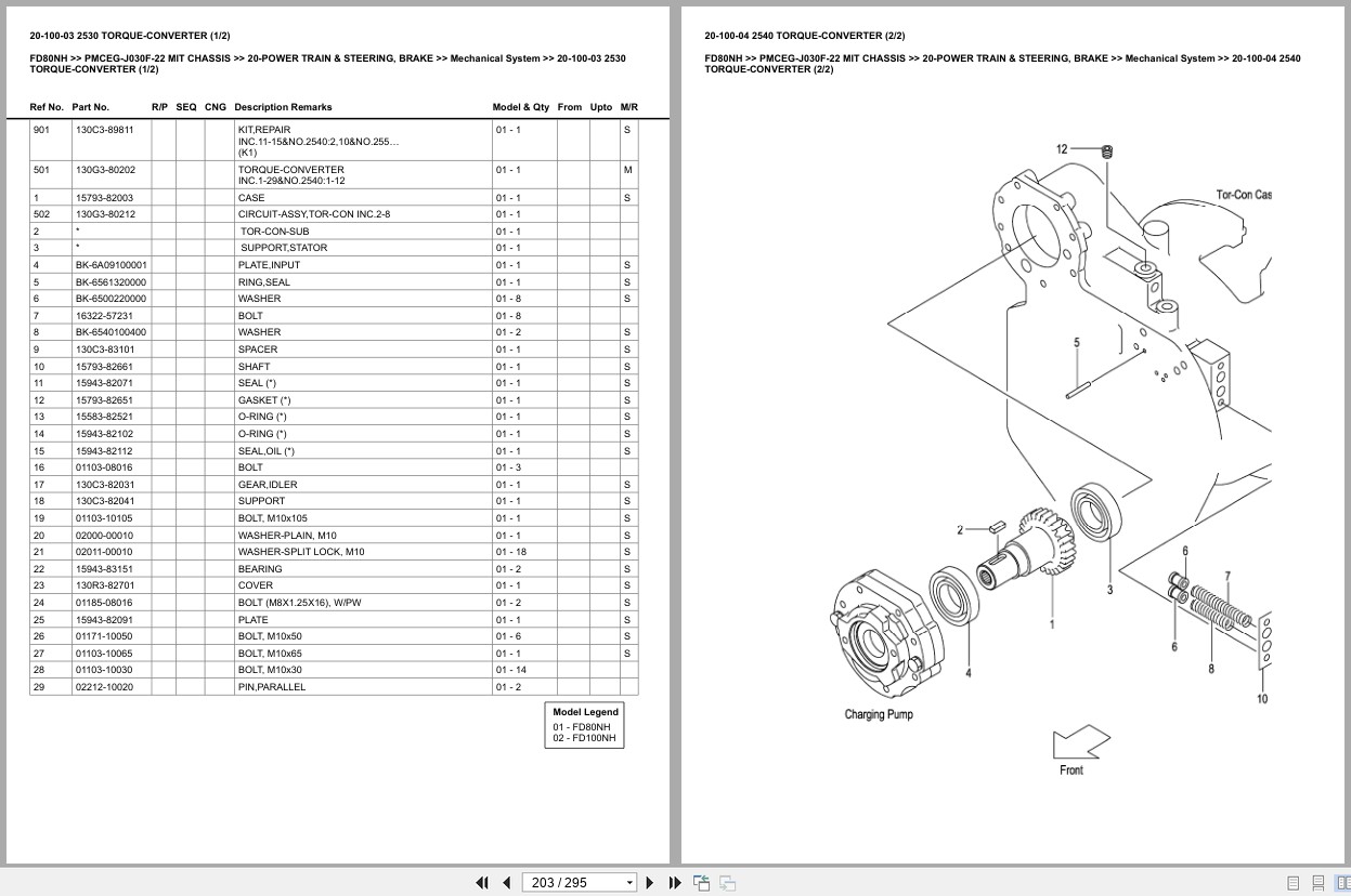 Mitsubishi Forklift FD80NH Europe Parts Catalog (3)
