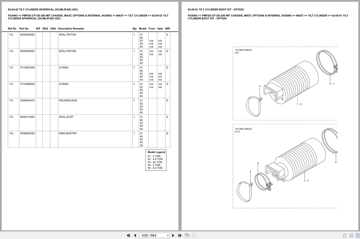Mitsubishi Forklift FG45N3 Europe Parts Catalog (1)