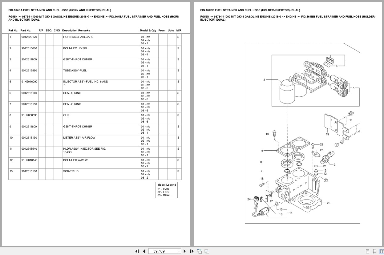 Mitsubishi Forklift FG55N Europe Parts Catalog (3)