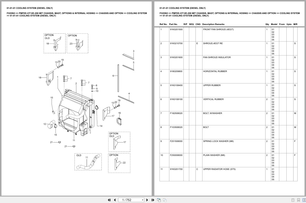 Mitsubishi Forklift FG55N3 Europe Parts Catalog (3)