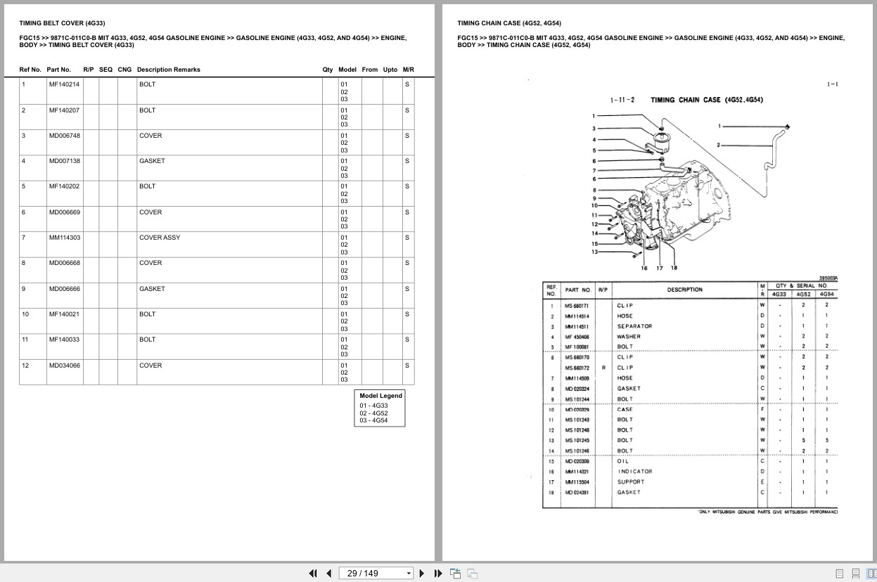 Mitsubishi Forklift FGC15 Europe Parts Catalog (3)