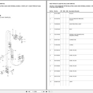 Mitsubishi Forklift FGC15K Europe Parts Catalog (1)