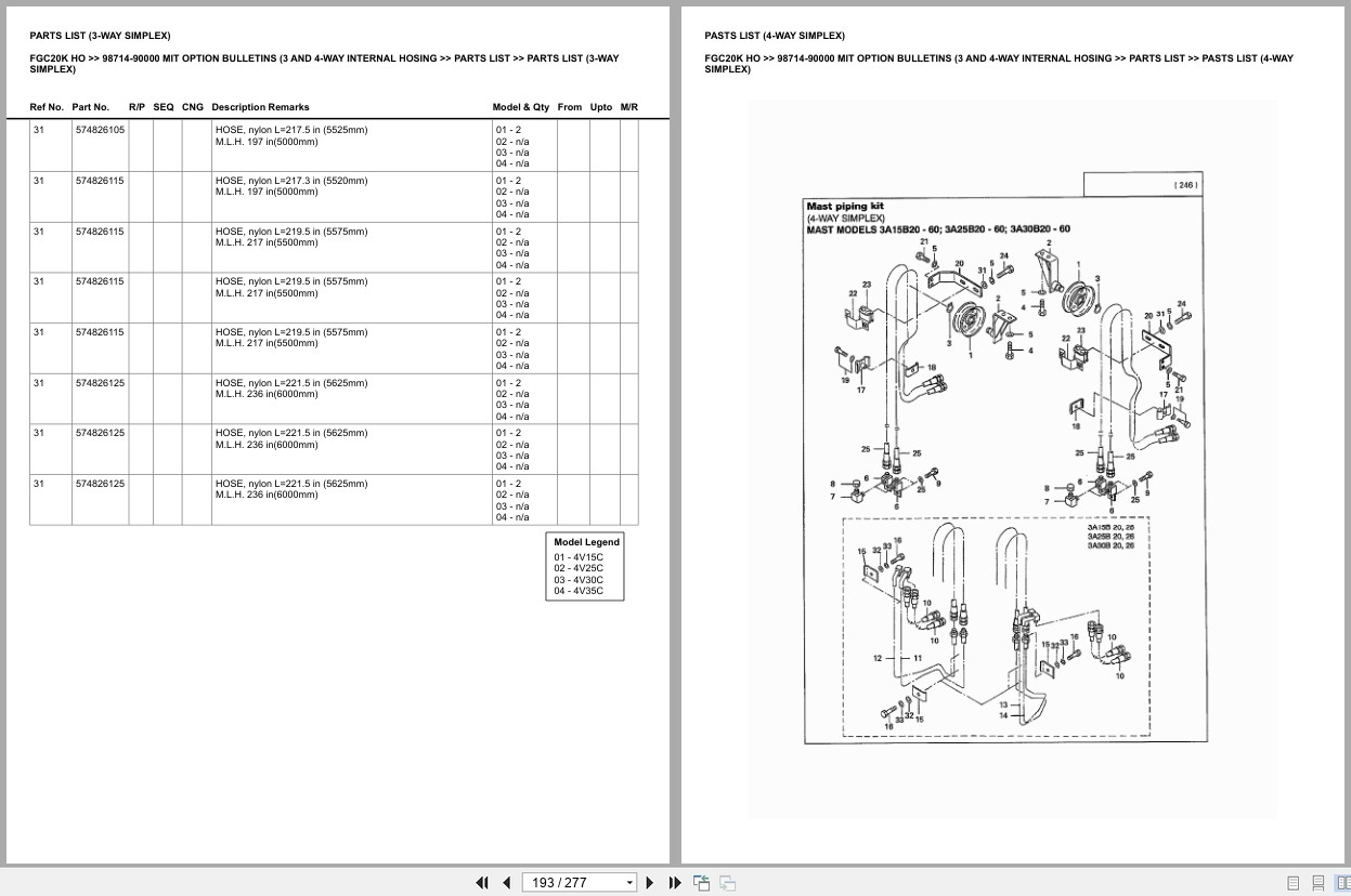 Mitsubishi Forklift FGC20K HO Europe Parts Catalog (1)