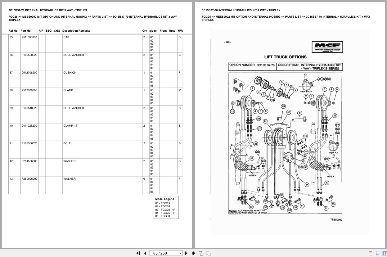 Mitsubishi Forklift FGC25 Europe Parts Catalog (2)