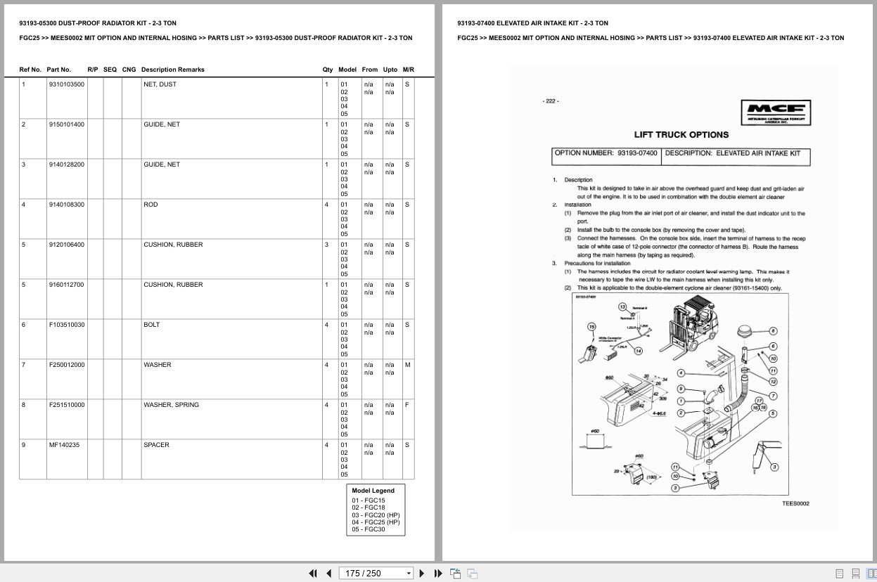 Mitsubishi Forklift FGC25 Europe Parts Catalog (3)