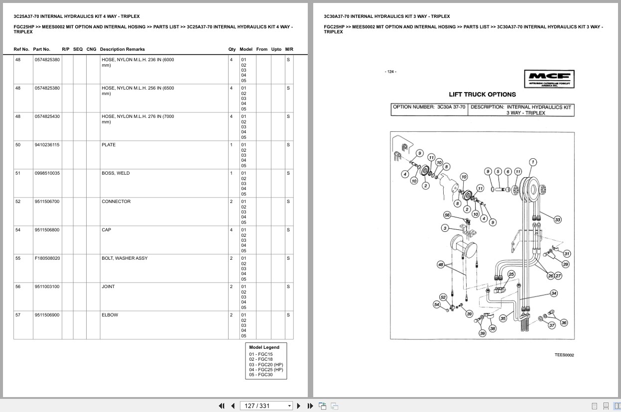 Mitsubishi Forklift FGC25HP Europe Parts Catalog (1)