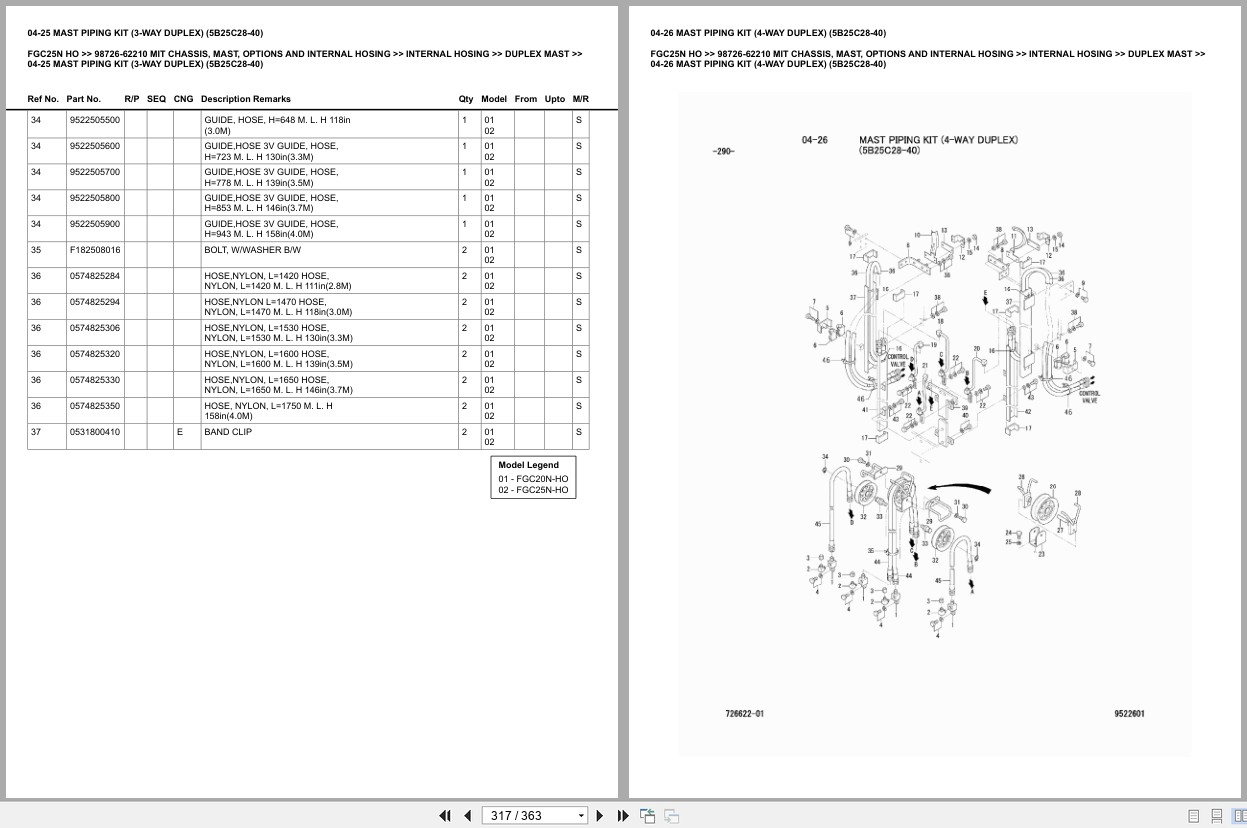 Mitsubishi Forklift FGC25N HO Europe Parts Catalog (2)