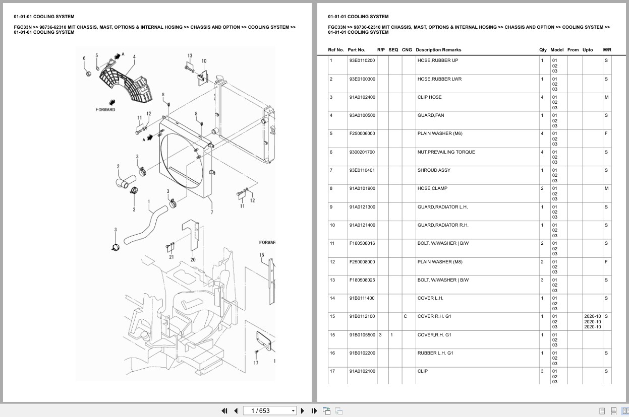 Mitsubishi Forklift FGC33N Europe Parts Catalog (2)