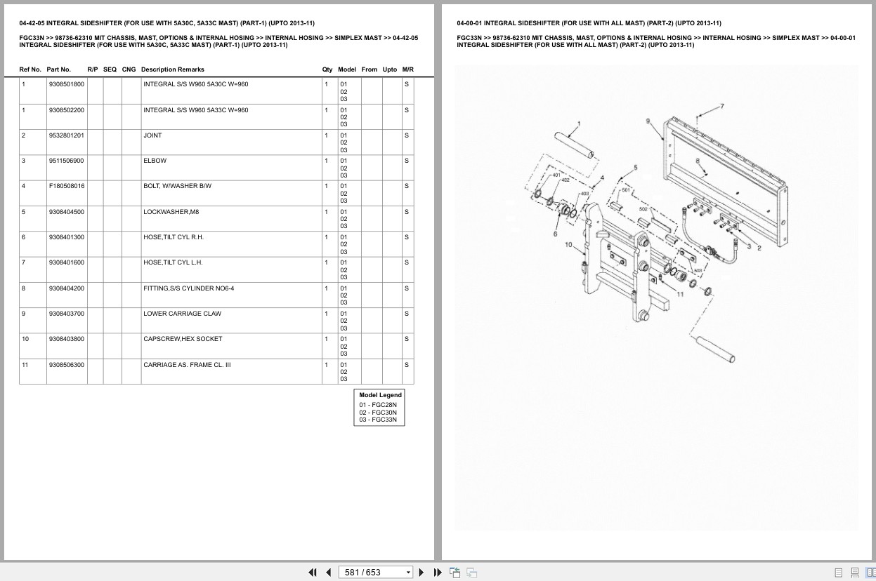 Mitsubishi Forklift FGC33N Europe Parts Catalog (3)