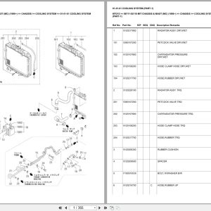 Mitsubishi Forklift KFD15 Chassis Mast MC (1999 ) Europe Parts Catalog 98711 02110 (1)