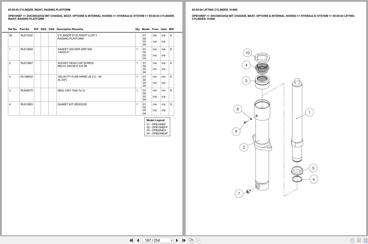 Mitsubishi Forklift OPB10NEF Europe Parts Catalog (1)