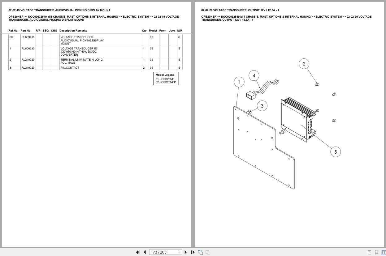 Mitsubishi Forklift OPB20NEP Europe Parts Catalog (1)