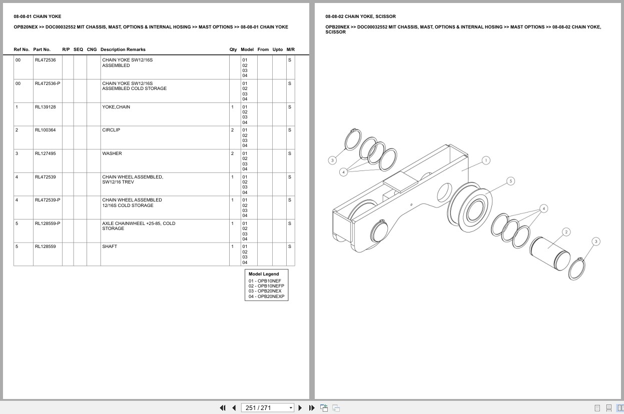 Mitsubishi Forklift OPB20NEX Europe Parts Catalog (2)