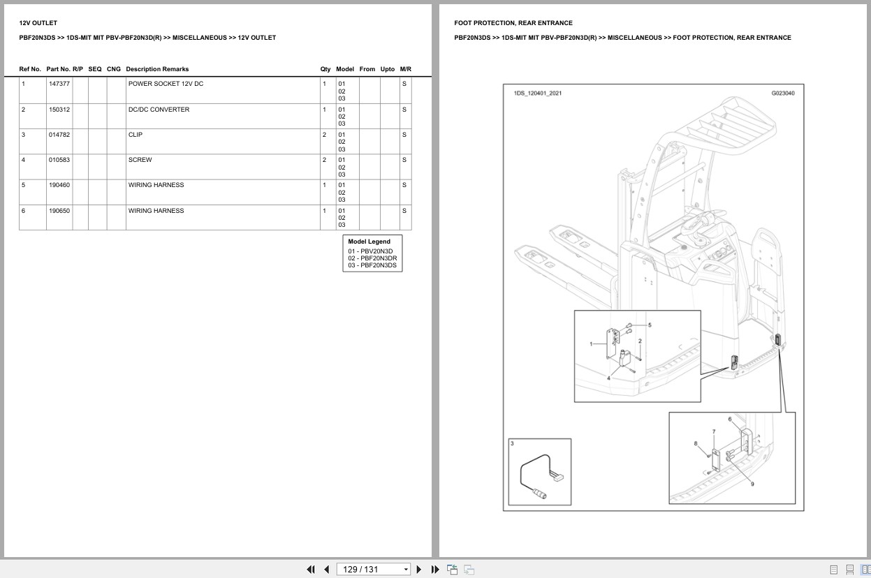 Mitsubishi Forklift PBF20N3DS Europe Parts Catalog (2)