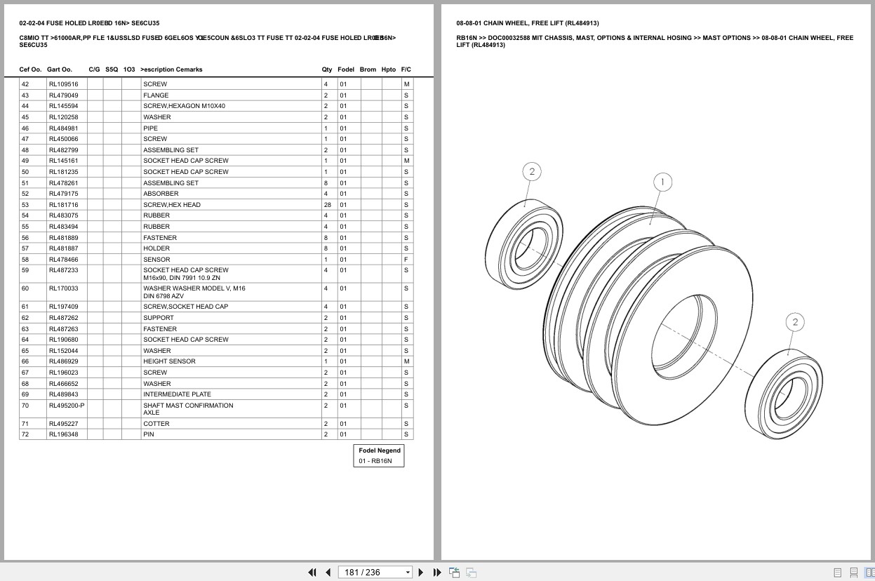 Mitsubishi Forklift RB16N Europe Parts Catalog (1)
