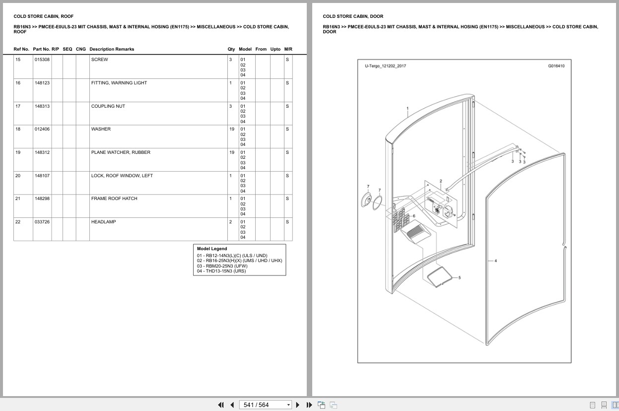 Mitsubishi Forklift RB16N3 Europe Parts Catalog (1)