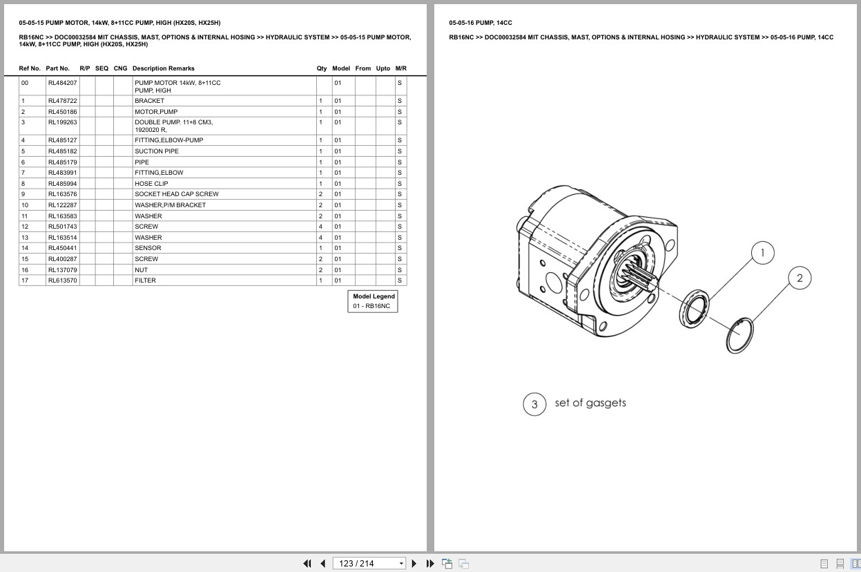 Mitsubishi Forklift RB16NC Europe Parts Catalog (2)