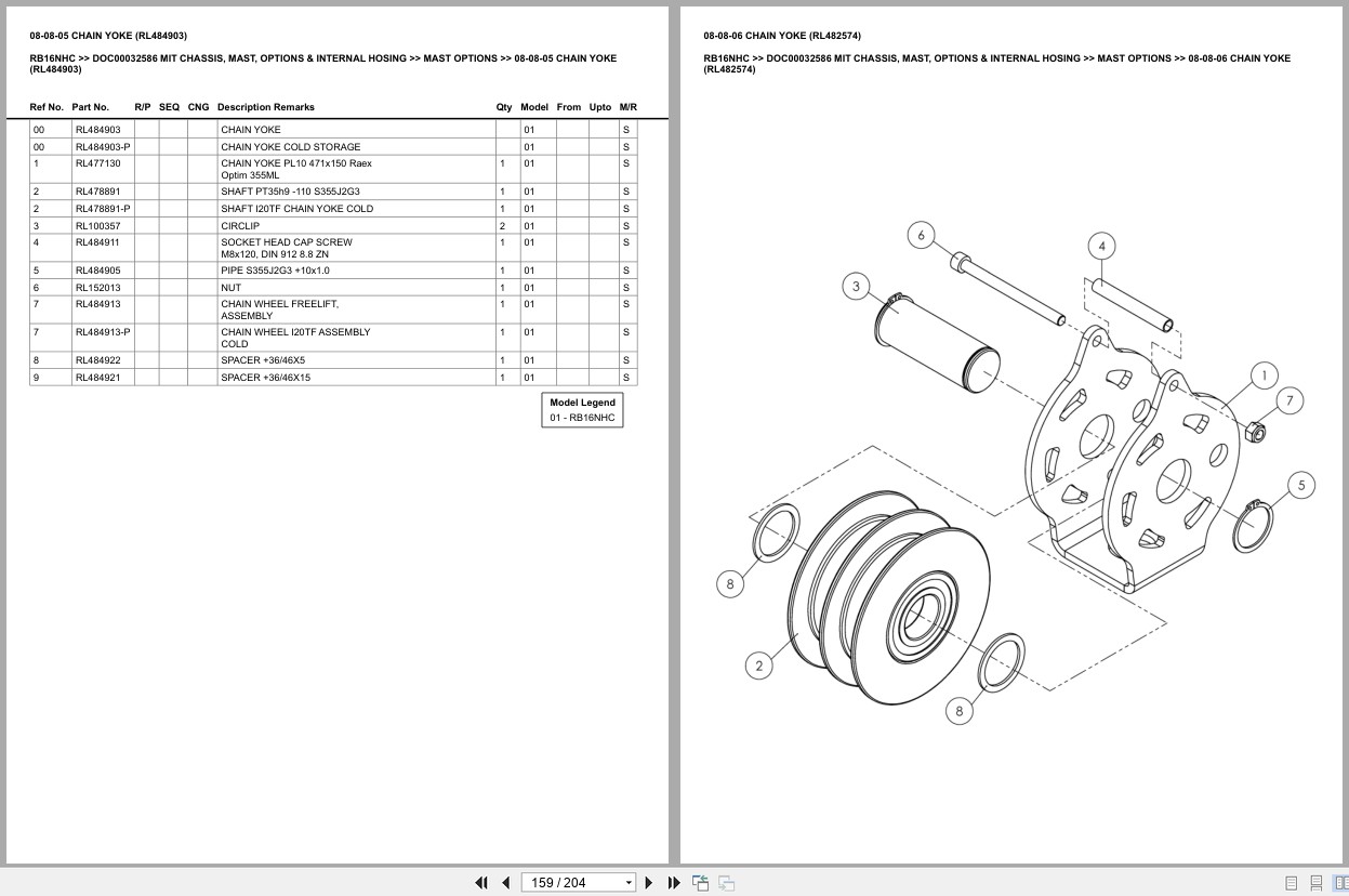 Mitsubishi Forklift RB16NHC Europe Parts Catalog (3)