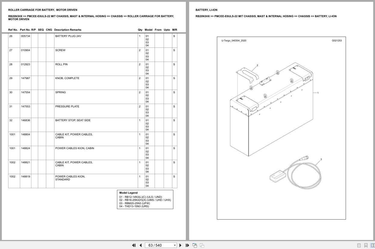 Mitsubishi Forklift RB20N3HX Europe Parts Catalog (2)