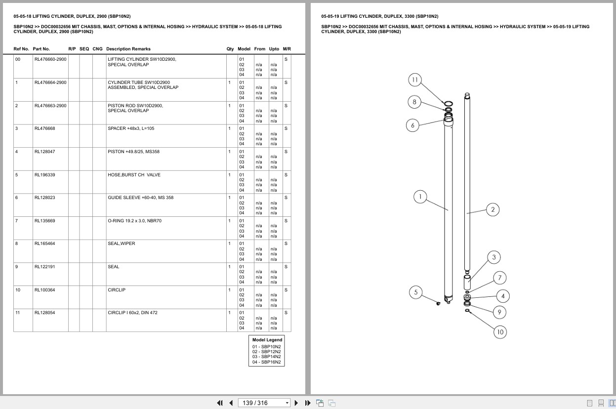 Mitsubishi Forklift SBP10N2 Europe Parts Catalog (2)