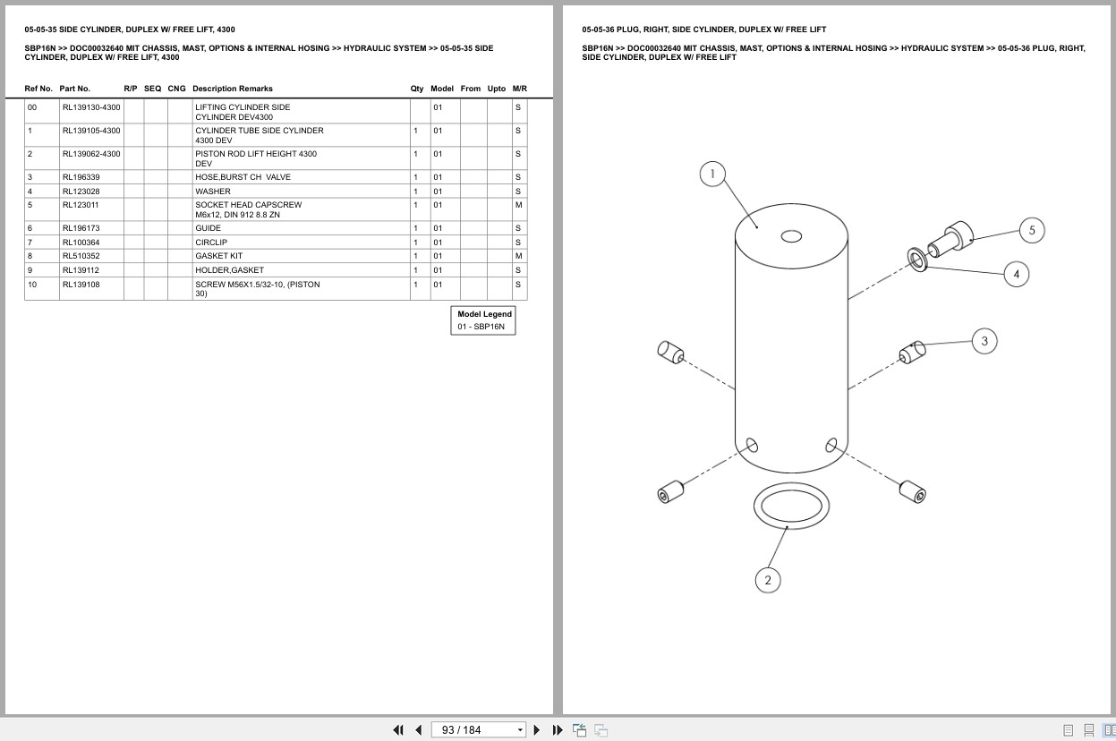 Mitsubishi Forklift SBP16N Europe Parts Catalog (3)