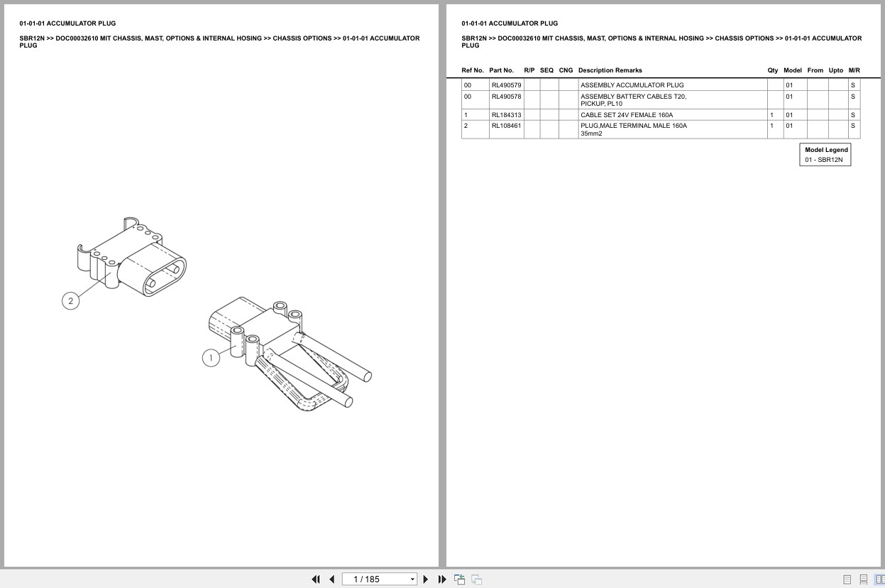 Mitsubishi Forklift SBR12N Europe Parts Catalog (3)