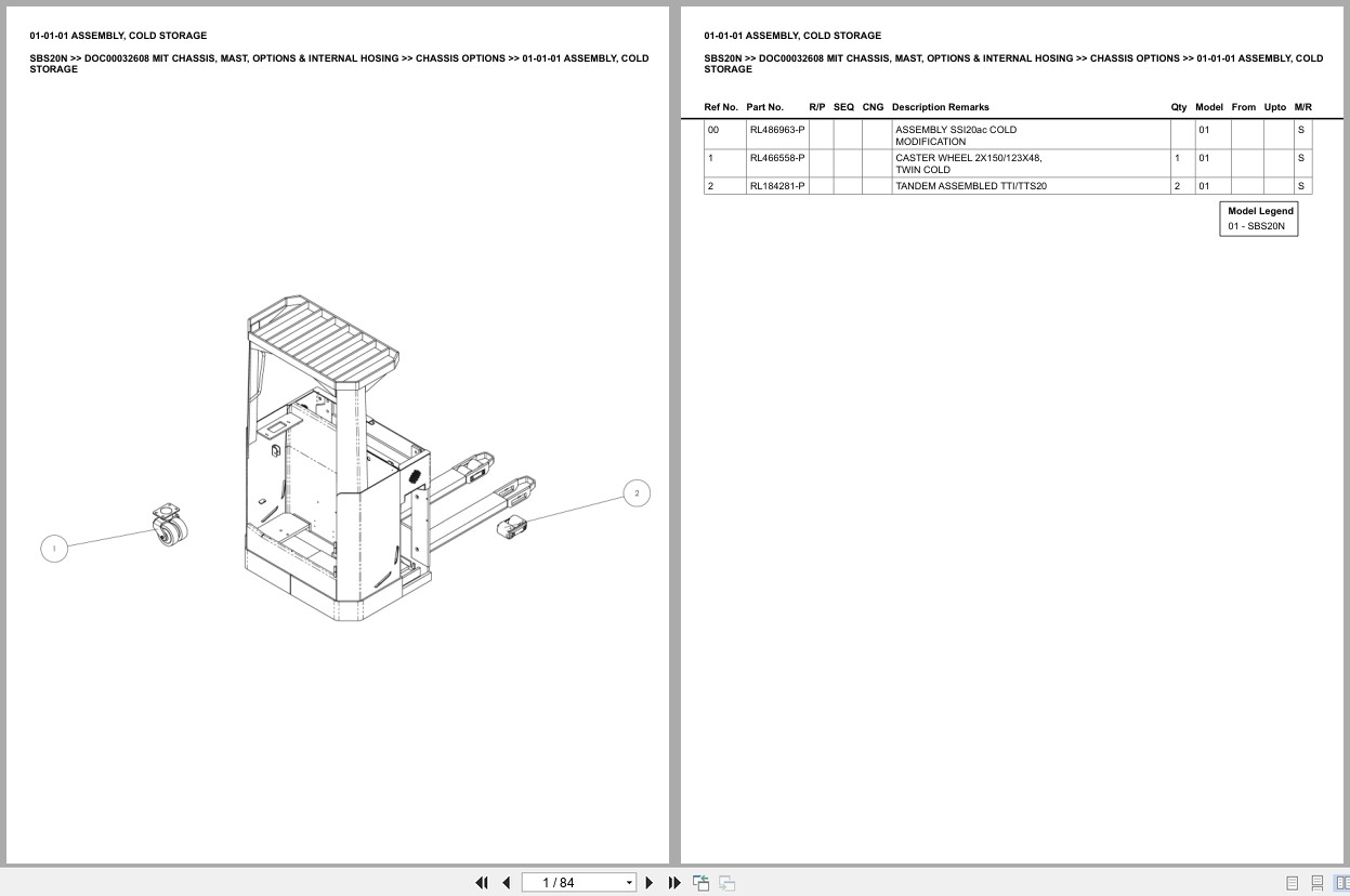 Mitsubishi Forklift SBS20N Europe Parts Catalog (3)