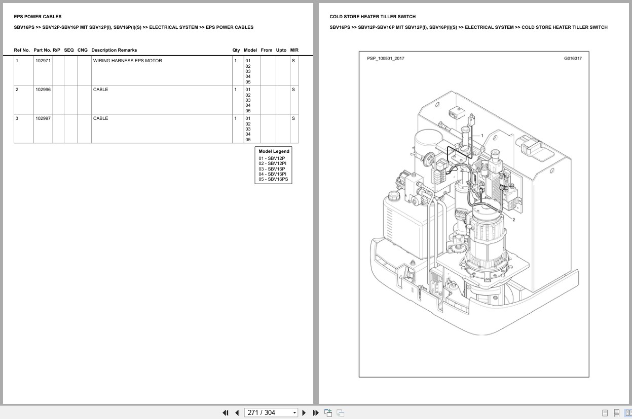 Mitsubishi Forklift SBV16PS Europe Parts Catalog (2)