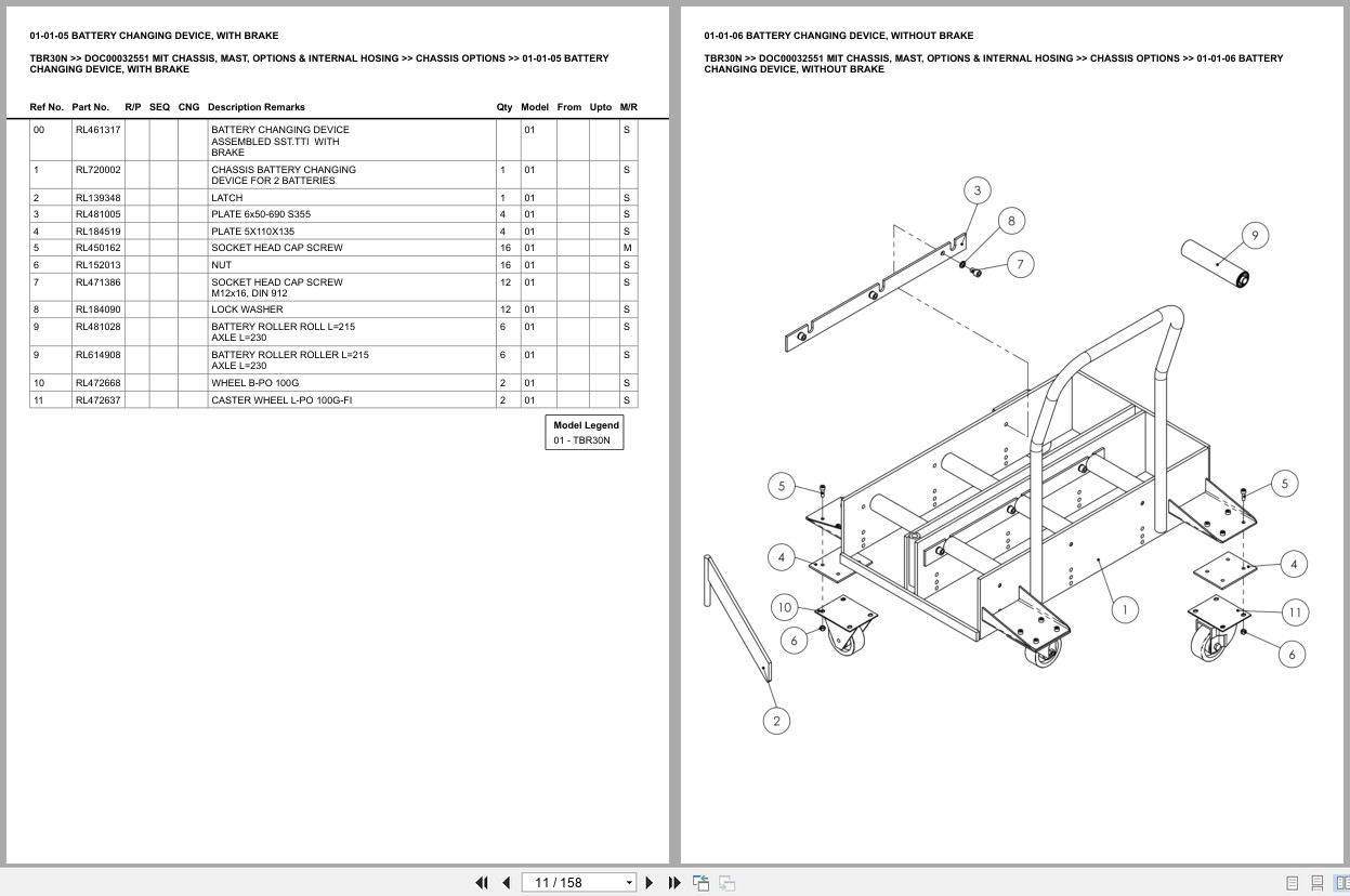 Mitsubishi Forklift TBR30N Europe Parts Catalog (3)