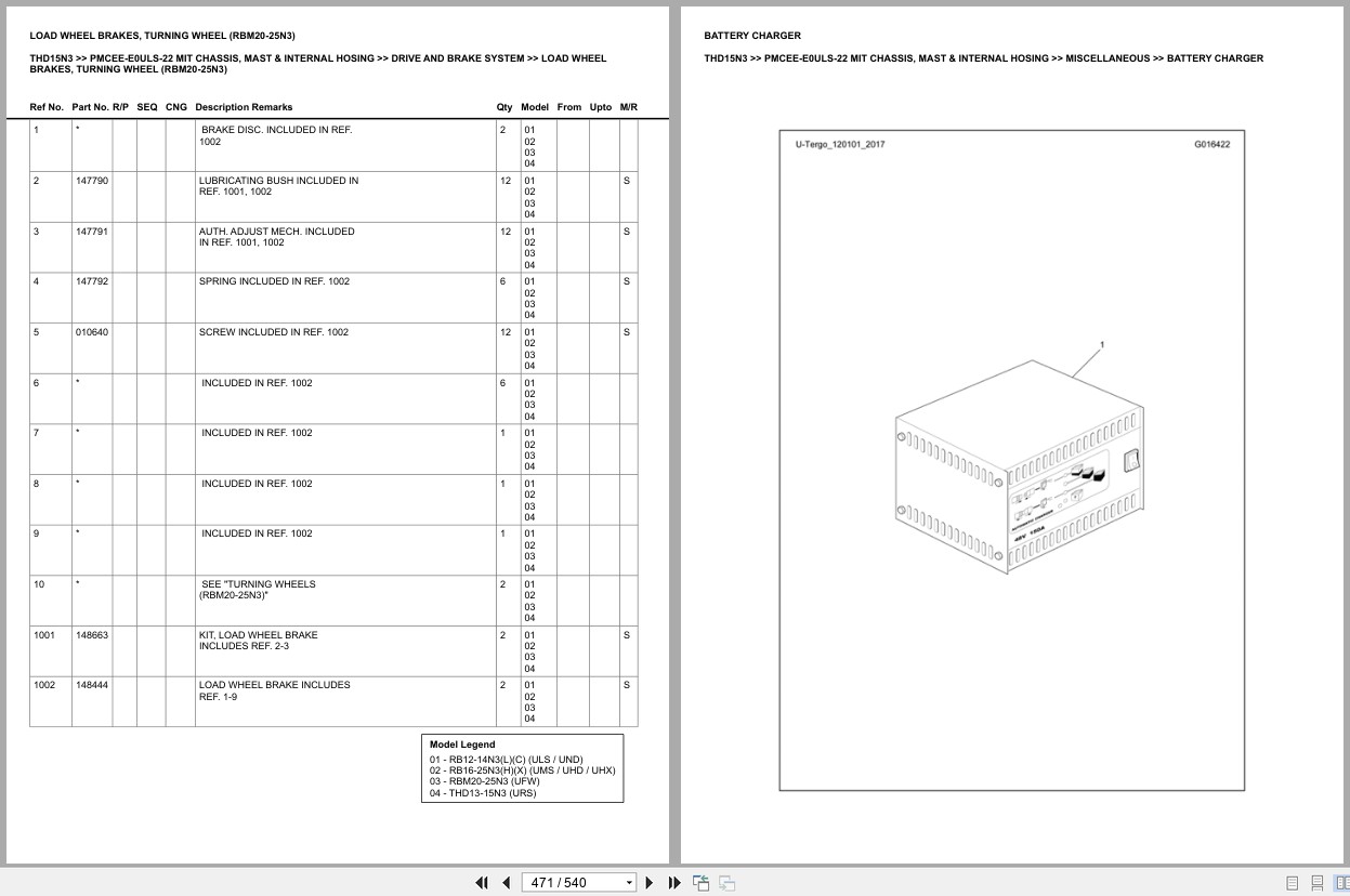 Mitsubishi Forklift THD15N3 Europe Parts Catalog (2)