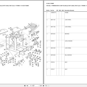 Mitsubishi Forklift VNT15XL Europe Parts Catalog PMWEM EVNA1 23 (1)