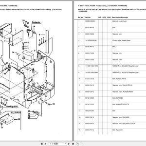 Mitsubishi Reach Truck RBS20CA Europe Parts Catalog 11 P 1401 M J (1)