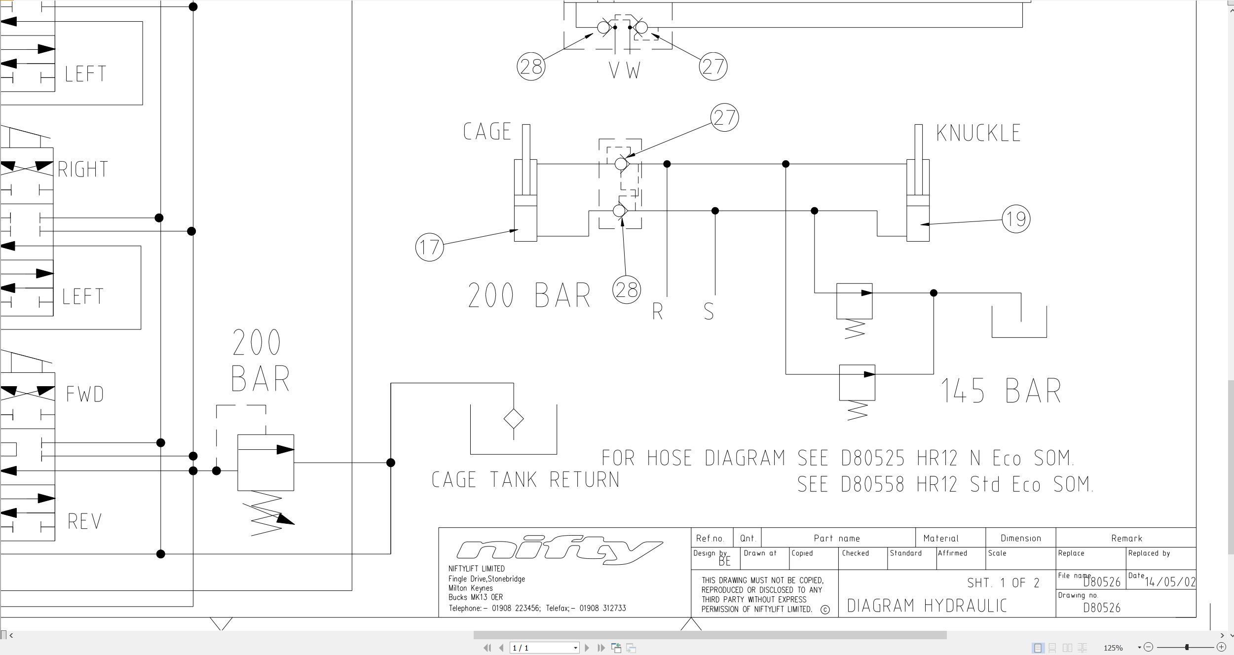 NIFTYLIFT Articulating Boom Lifts HR12 30137 Operating Manual And Diagram 2017 (4)