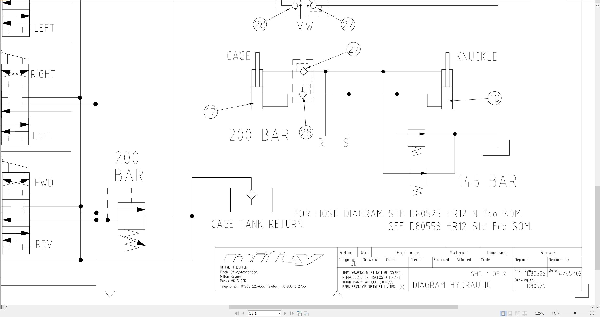 NIFTYLIFT Articulating Boom Lifts HR12N 22777 Operating Parts Manual And Diagram 2012 (4)