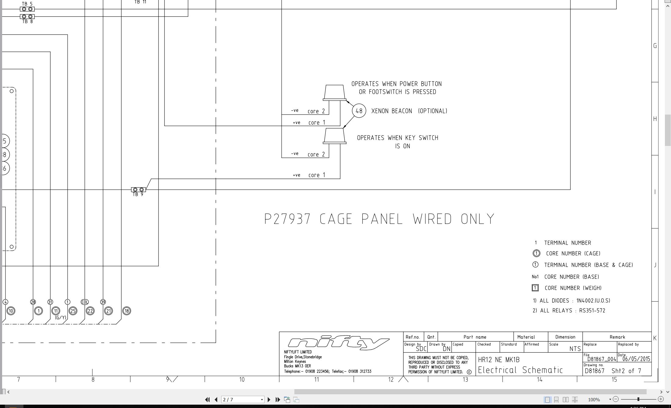 NIFTYLIFT Articulating Boom Lifts HR12N 36978 Operating Parts Manual And Diagram 2017 (3)
