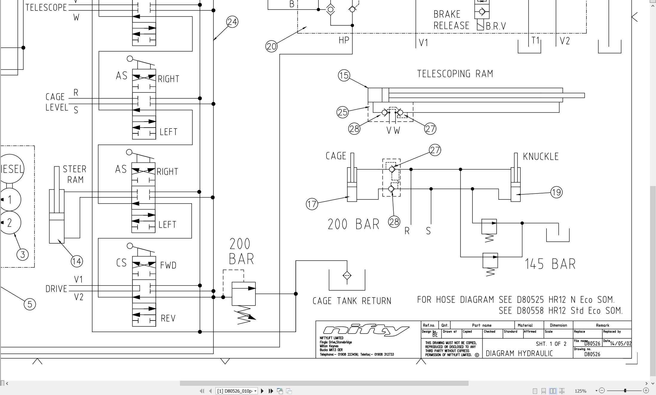 NIFTYLIFT Articulating Boom Lifts HR12N 36978 Operating Parts Manual And Diagram 2017 (4)