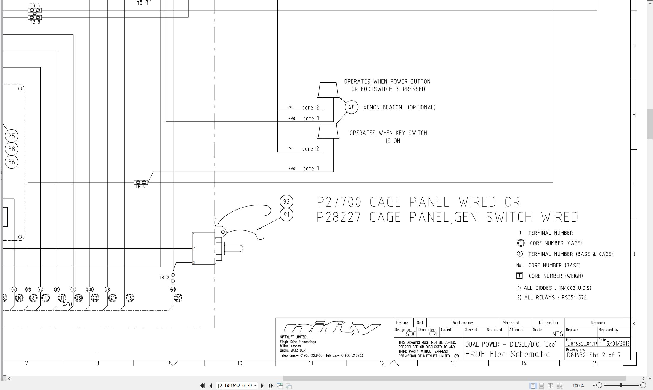 NIFTYLIFT Articulating Boom Lifts HR12N 38351 Operating Service Parts Manual And Diagram 2018 (3)