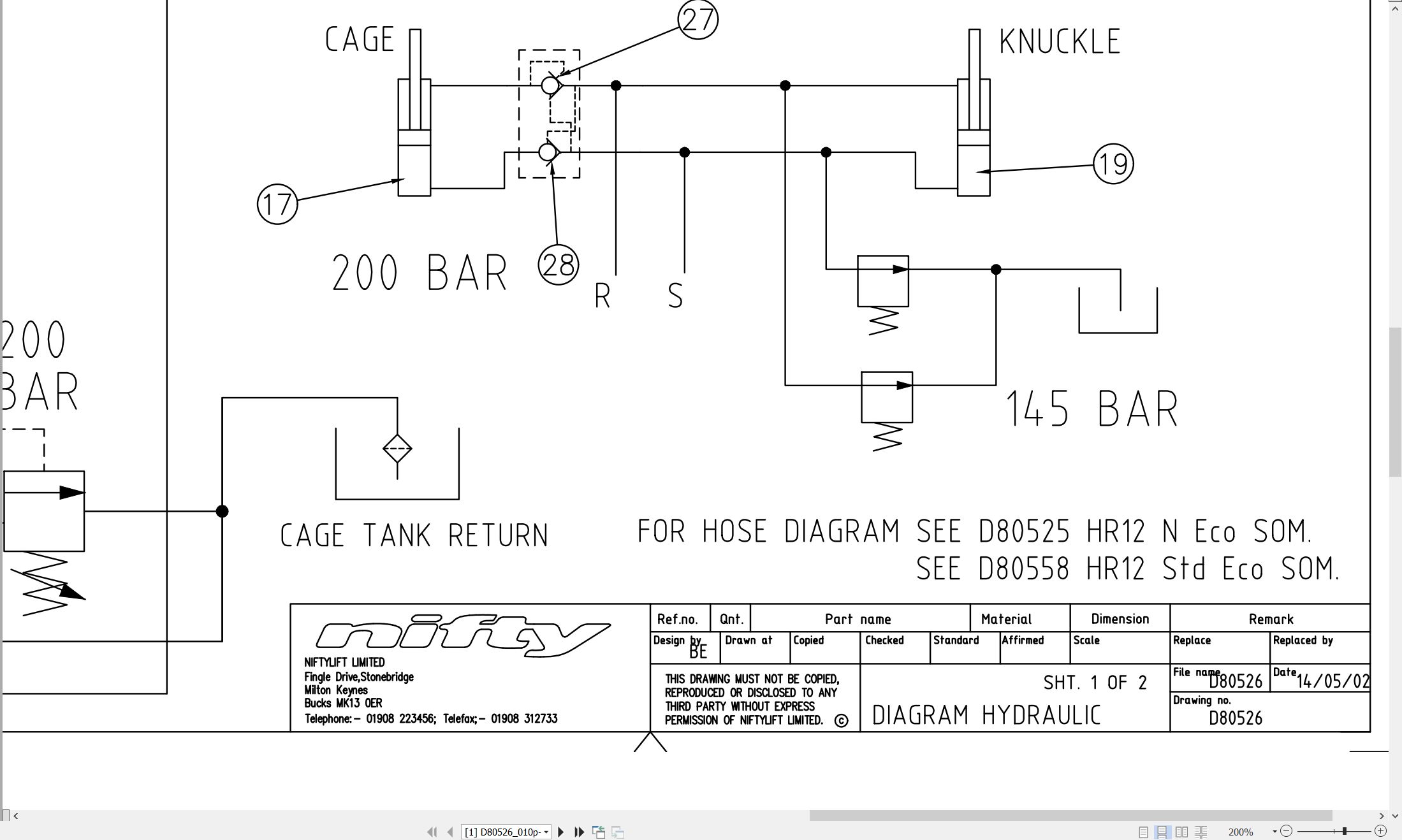 NIFTYLIFT Articulating Boom Lifts HR12N 38351 Operating Service Parts Manual And Diagram 2018 (4)