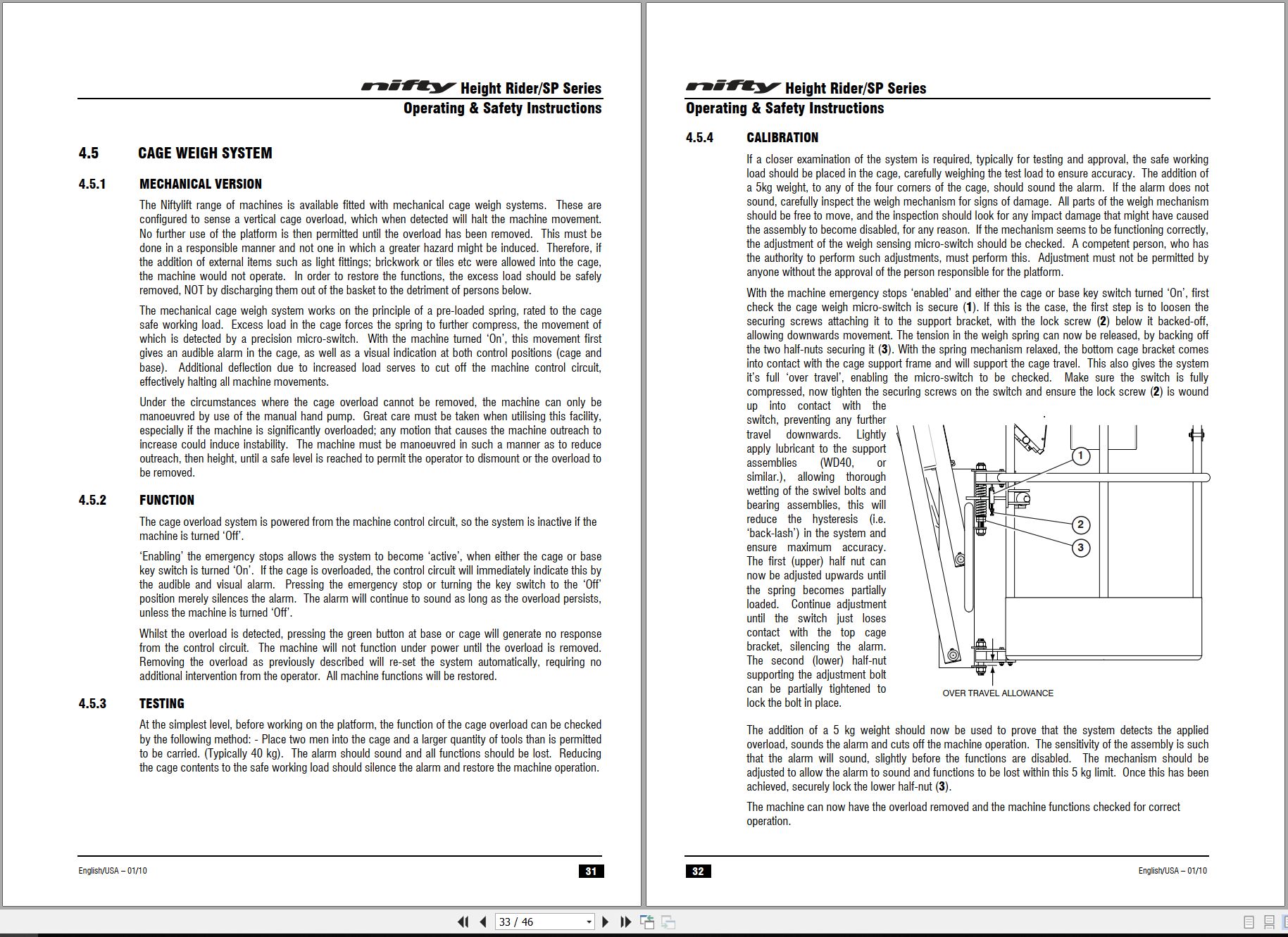 NIFTYLIFT Articulating Boom Lifts HR15N 21744 Operating Parts Manual And Diagram 2011 (2)