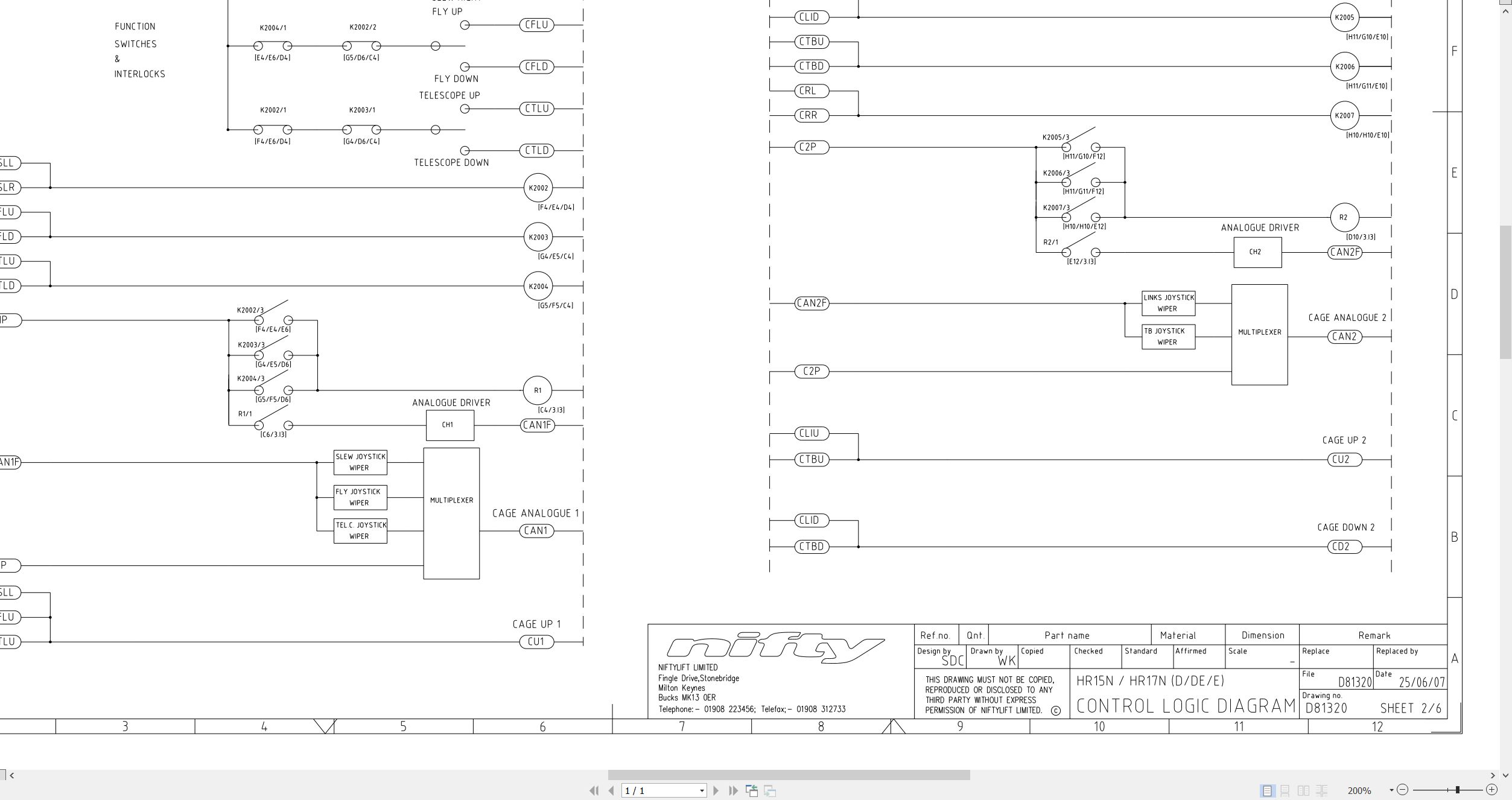 NIFTYLIFT Articulating Boom Lifts HR15N 21744 Operating Parts Manual And Diagram 2011 (3)