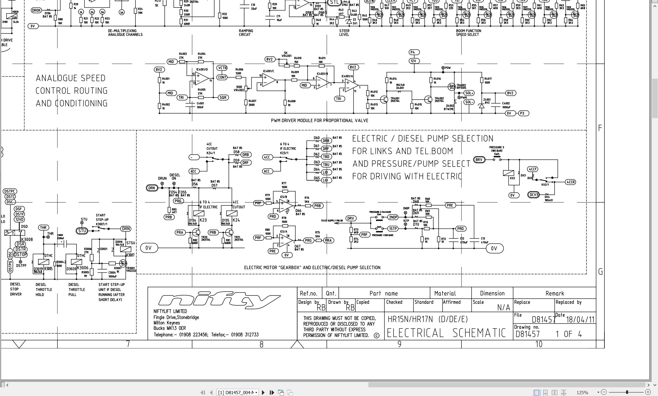 NIFTYLIFT Articulating Boom Lifts HR17N 26518 Operating Parts Manual And Diagram 2013 (3)