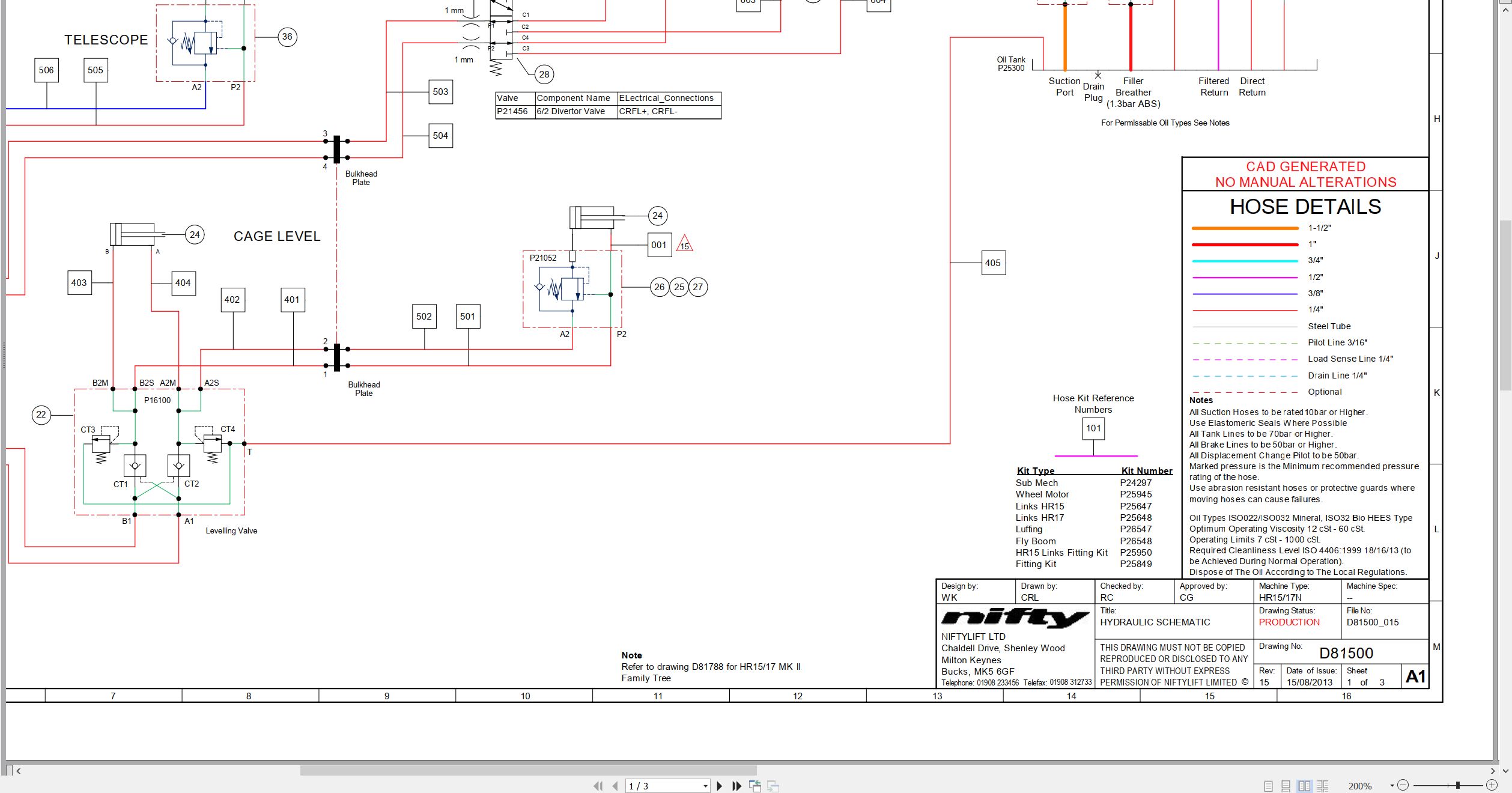 NIFTYLIFT Articulating Boom Lifts HR17N 40300 Operating Service Parts Manual And Diagram 2018 EN HU (4)