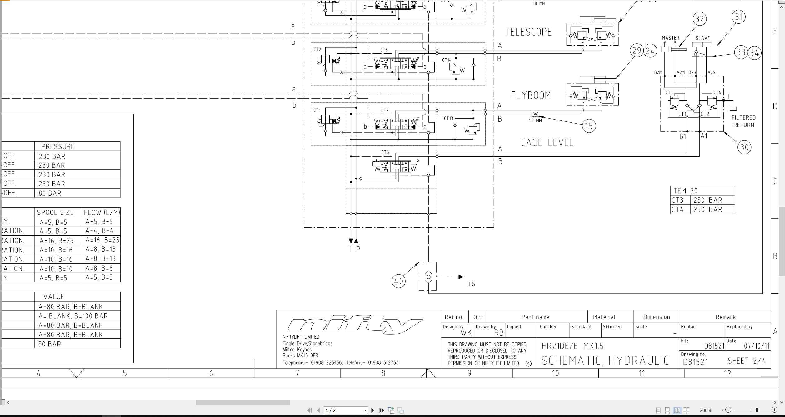NIFTYLIFT Articulating Boom Lifts HR21 25801 Operating Parts Manual And Diagram 2013 EN DE (4)