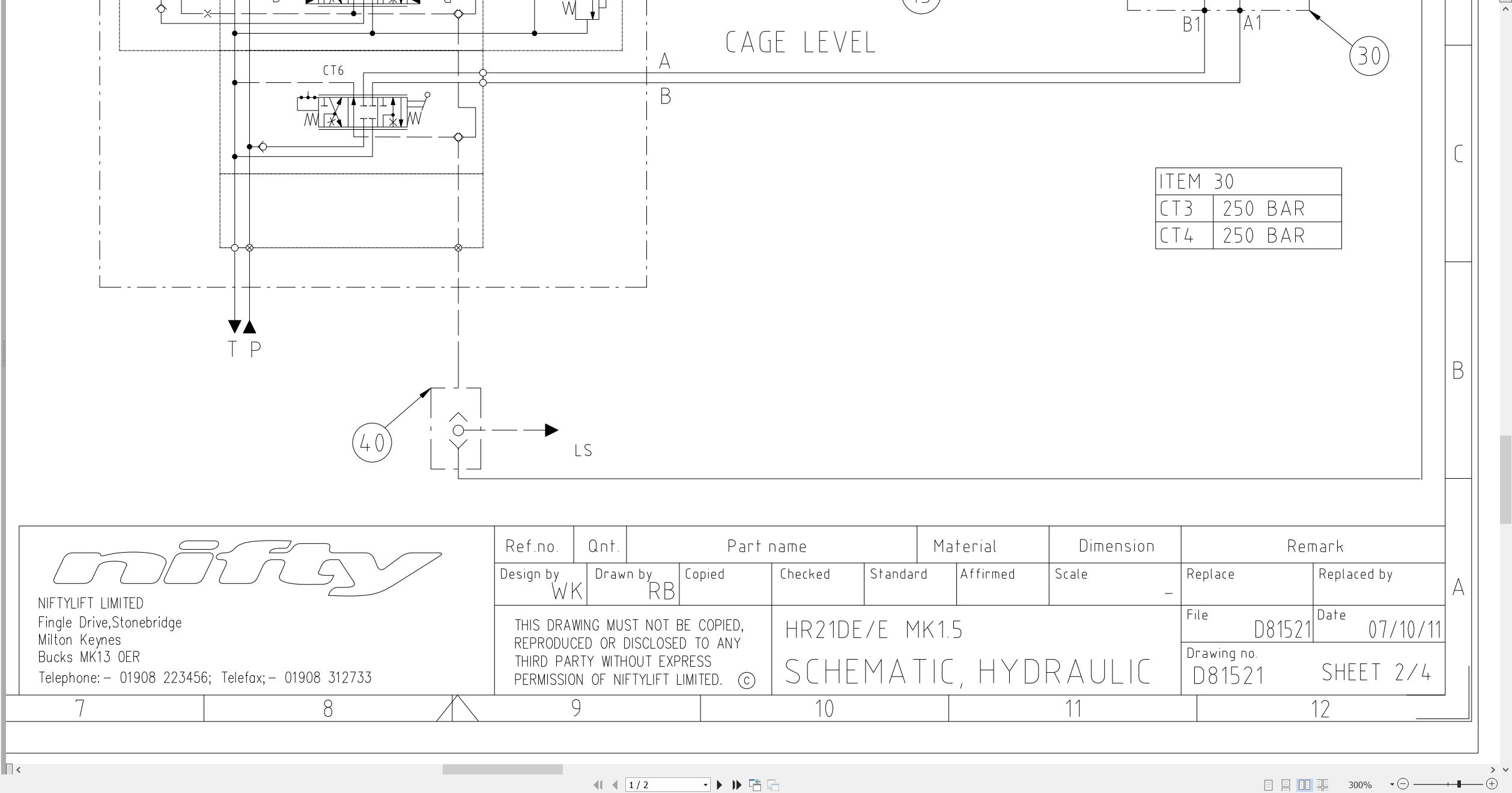 NIFTYLIFT Articulating Boom Lifts HR21 25809 Operating Parts Manual And Diagram 2013 EN DE (4)
