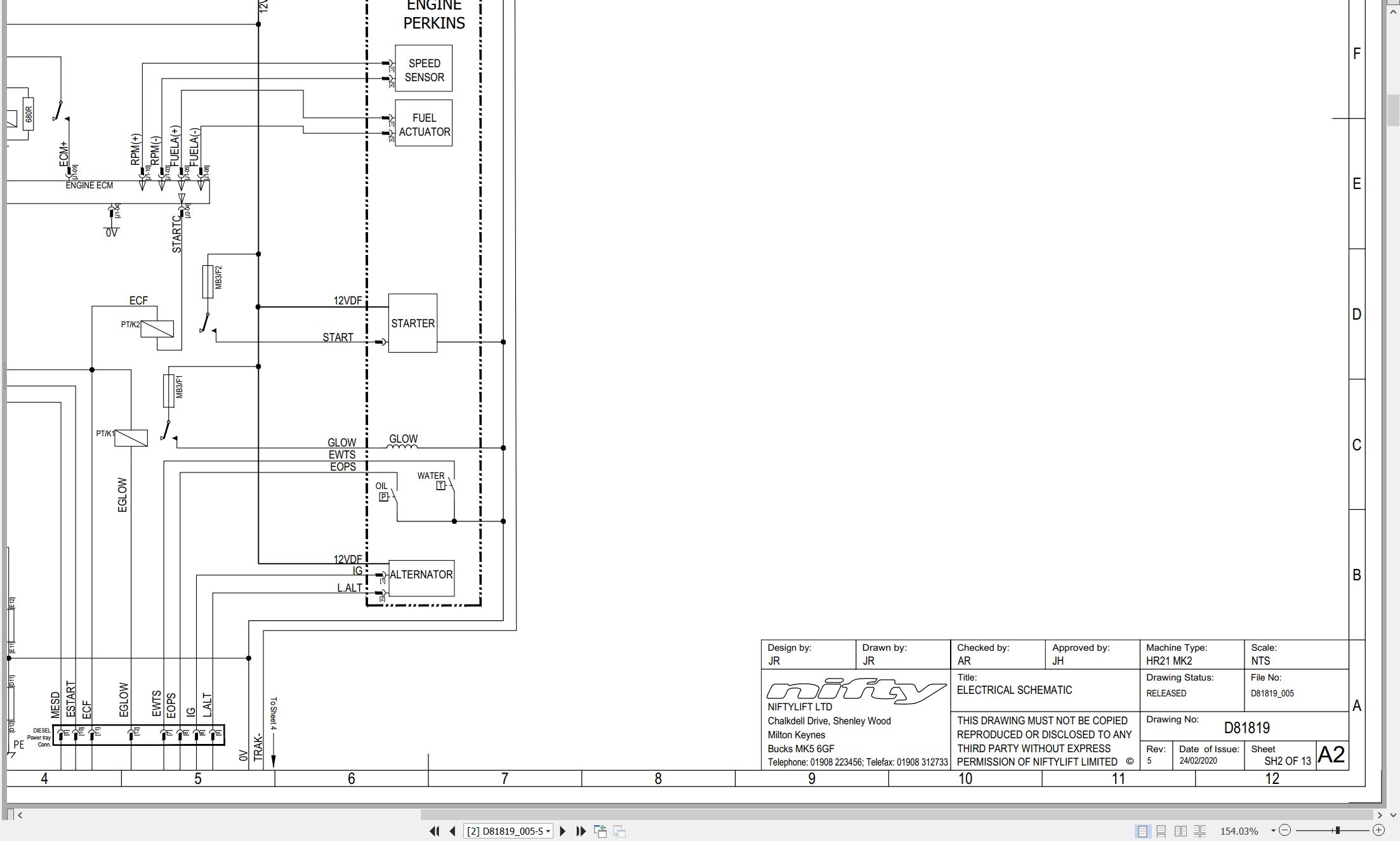 NIFTYLIFT Articulating Boom Lifts HR21 MK2 47894 Operating Service Parts Manual And Diagram 2021 (3)