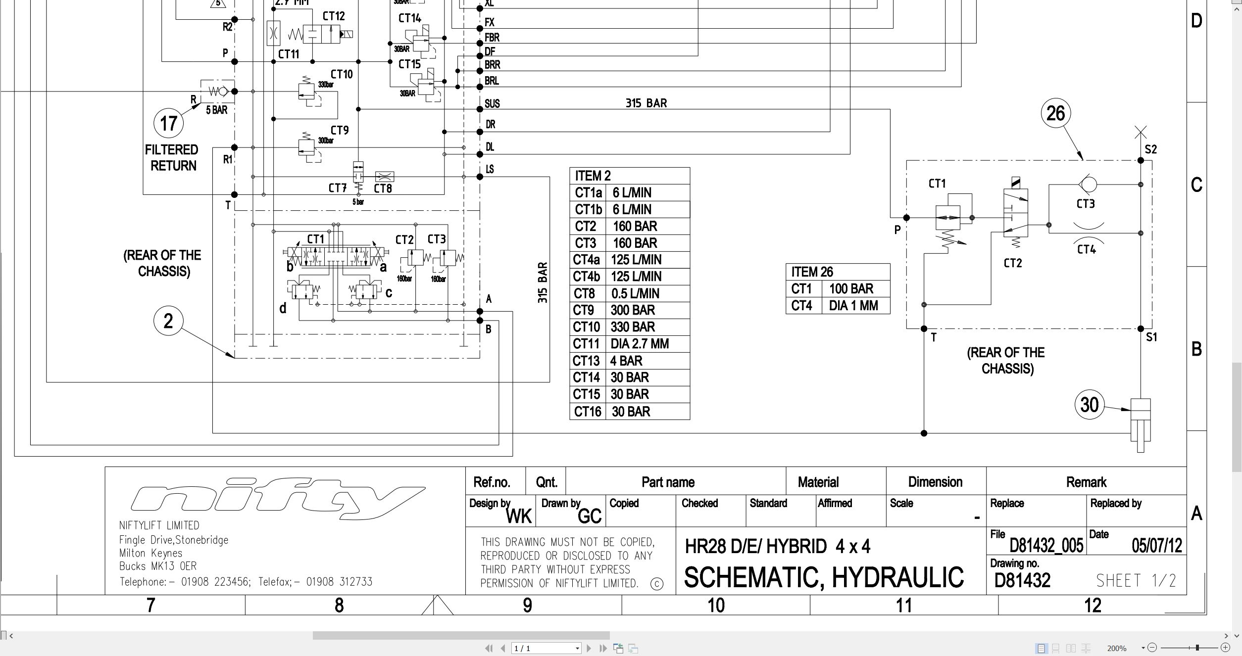 NIFTYLIFT Articulating Boom Lifts HR28 27010 Operating Parts Manual And Diagram 2014 (4)